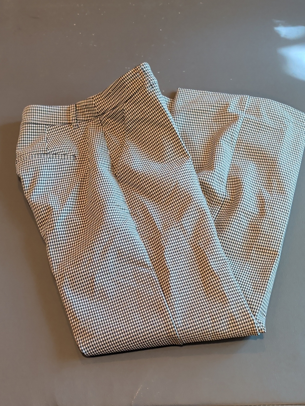 Express Black & White Houndstooth Dress Pants